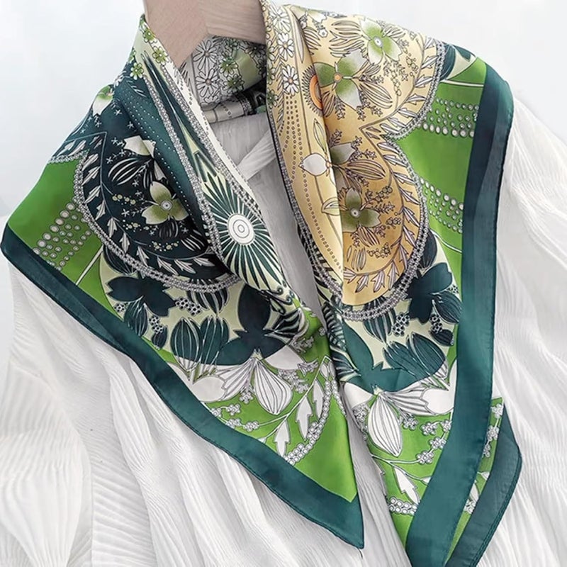 vimate Head Scarf for Women Hair 27'' Square Satin Silk Feeling Bnadana Neck Scarf Handbag Accessories Etc - Image 4